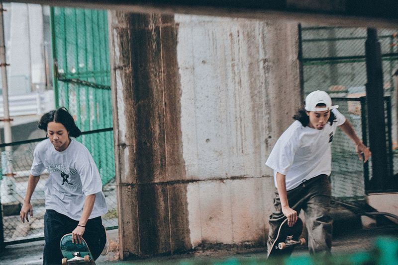 MID90 BAGGY OXFORD PANTS NAVY