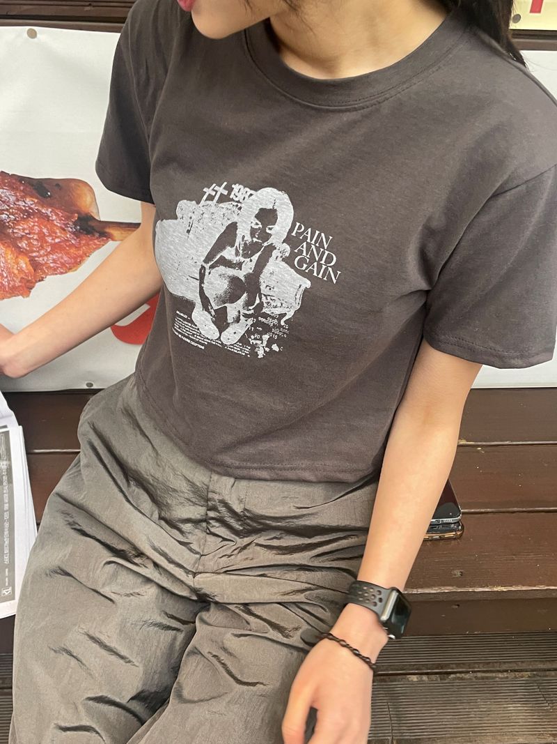 Old vintage crop t