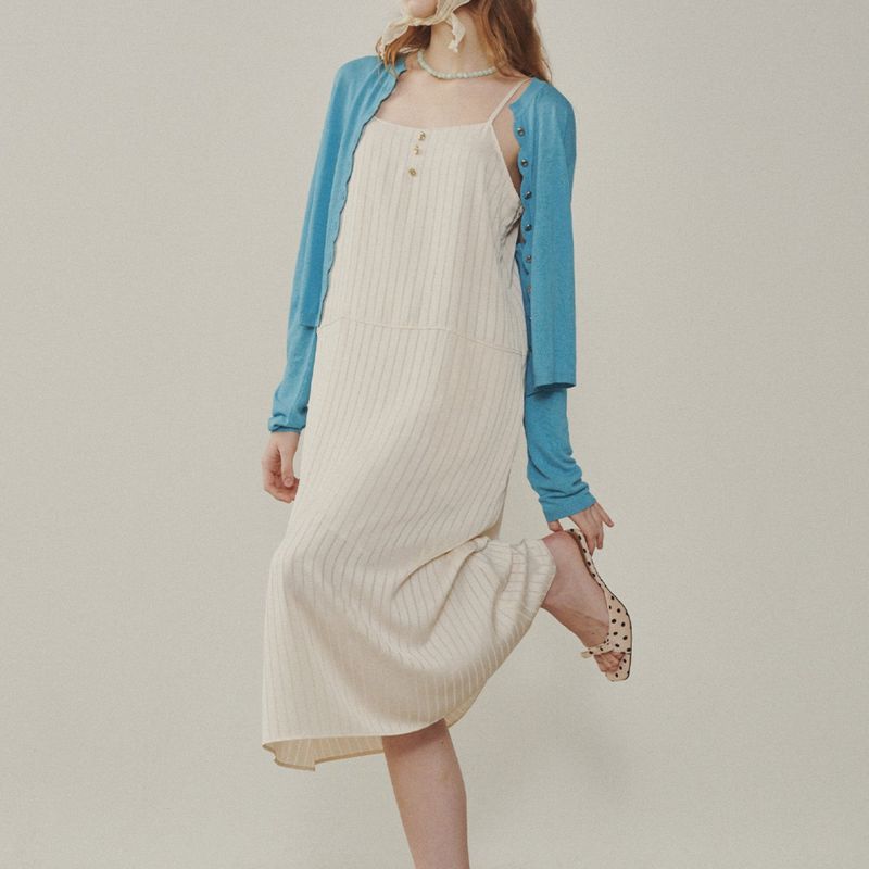 Signature Wave Linen Cardigan
