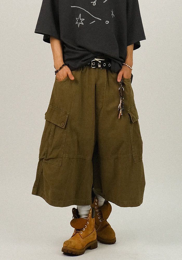 SEMIKAJI(セミカジ)の「EA Washed Cargo Banding Bermuda Pants (Pants)」