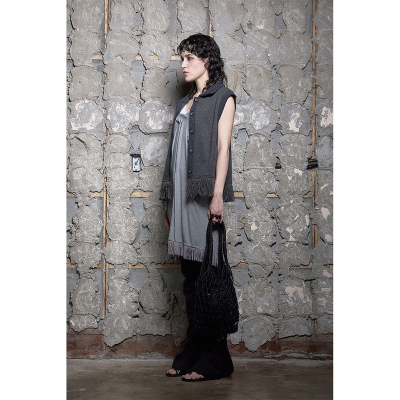 FRINGE KNIT VEST