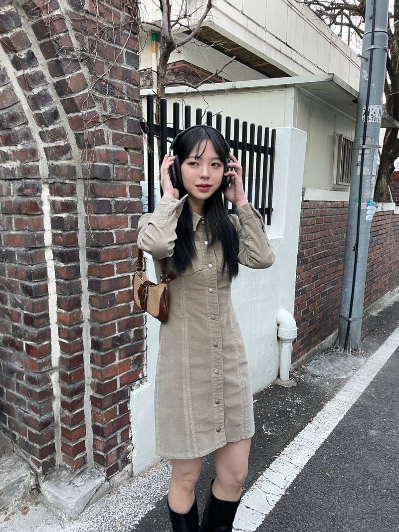 Western collar mini dress