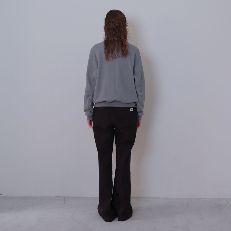 Gray Butterfly Pigment Jersey Zip-up