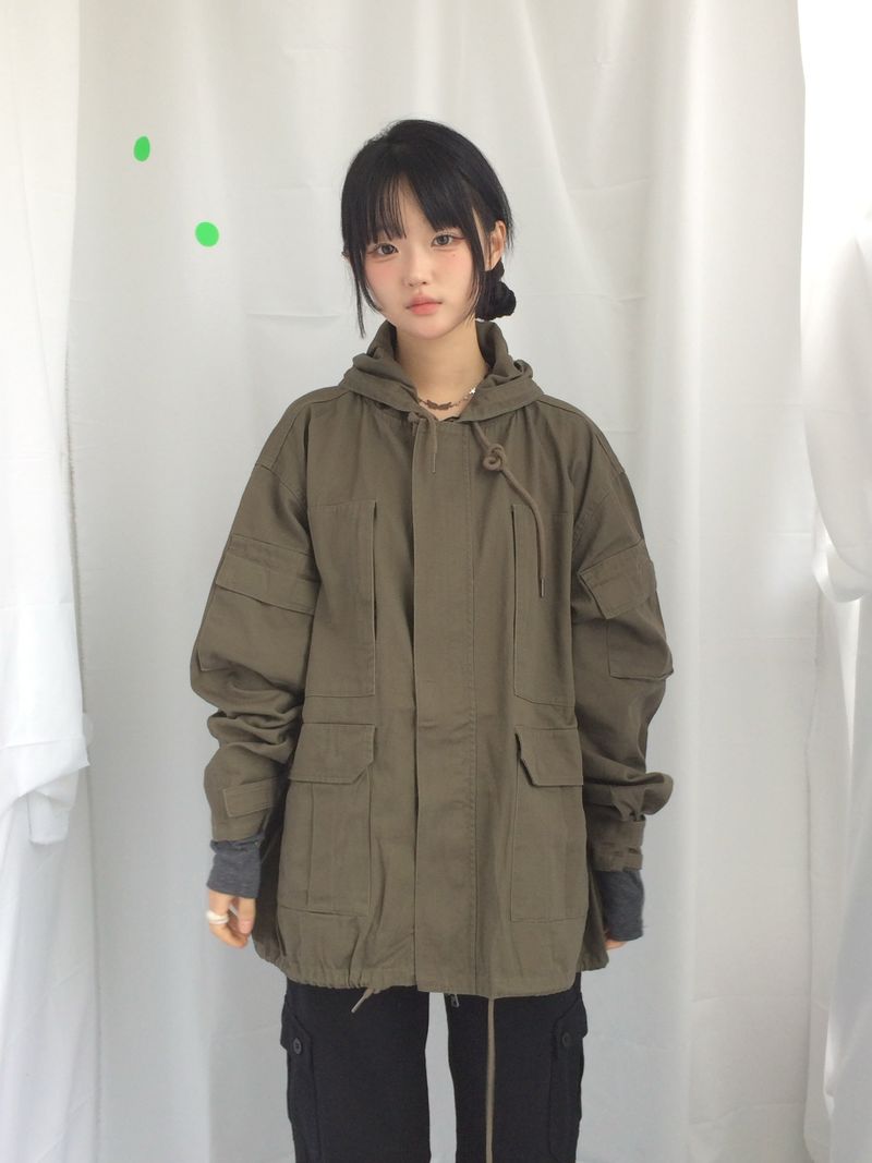 Vintage Pocket Half Bomber Jacket