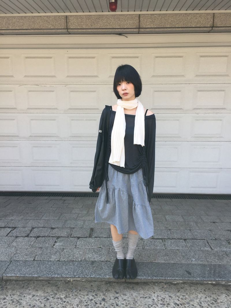 De Nuit Pleated Muffler (4color)