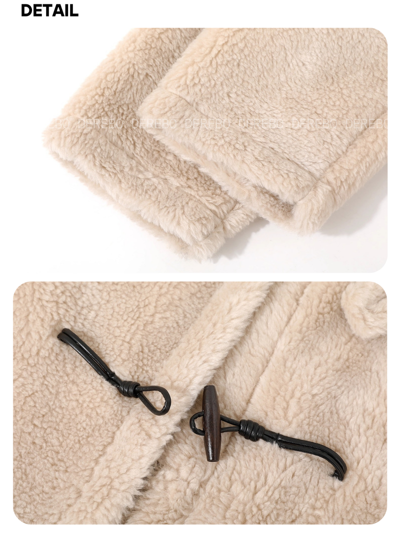 Snow Toggle Wool Mustang Long Coat
