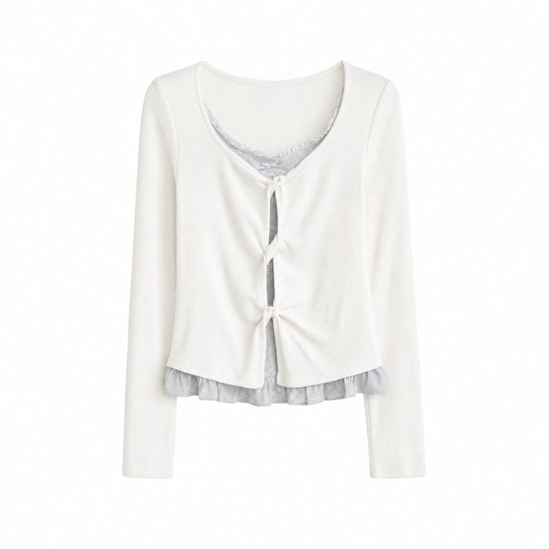 Vivi Check Layered T-shirt