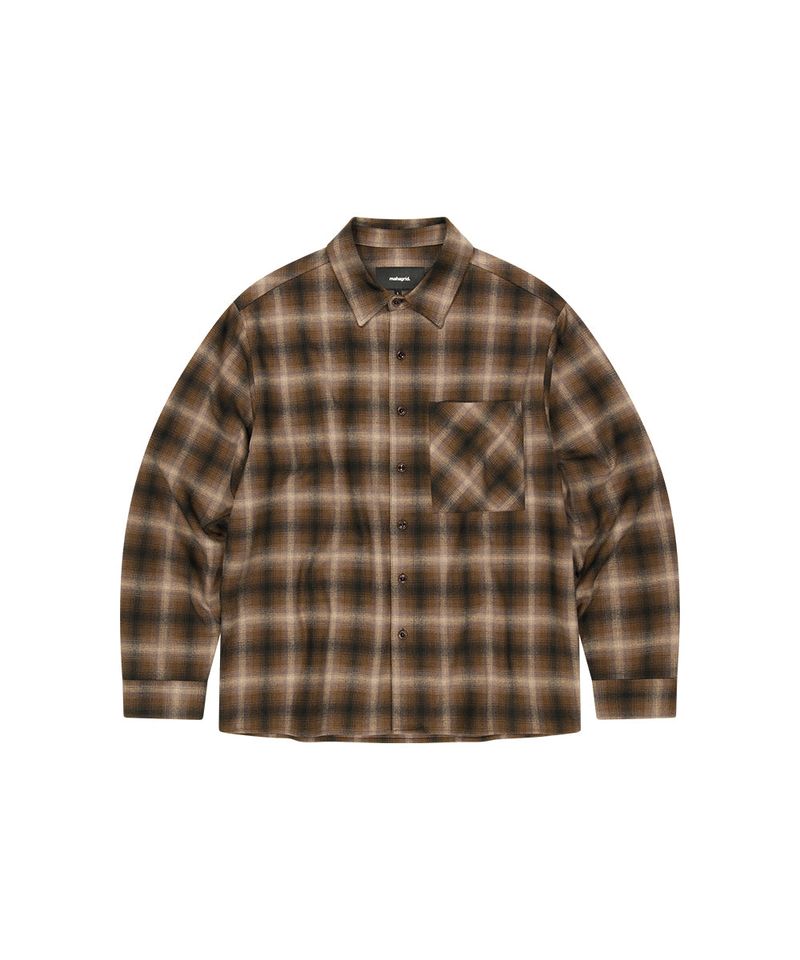 FLANNEL CHECK SHIRT_BROWN