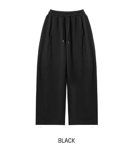 イブブラッシュラインストリングワイドパンツ
