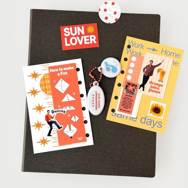 oab tone pack orange / scrap sticker set