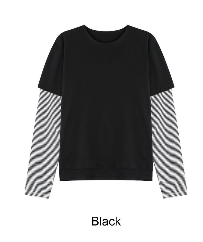 Hass striped layered t-shirt