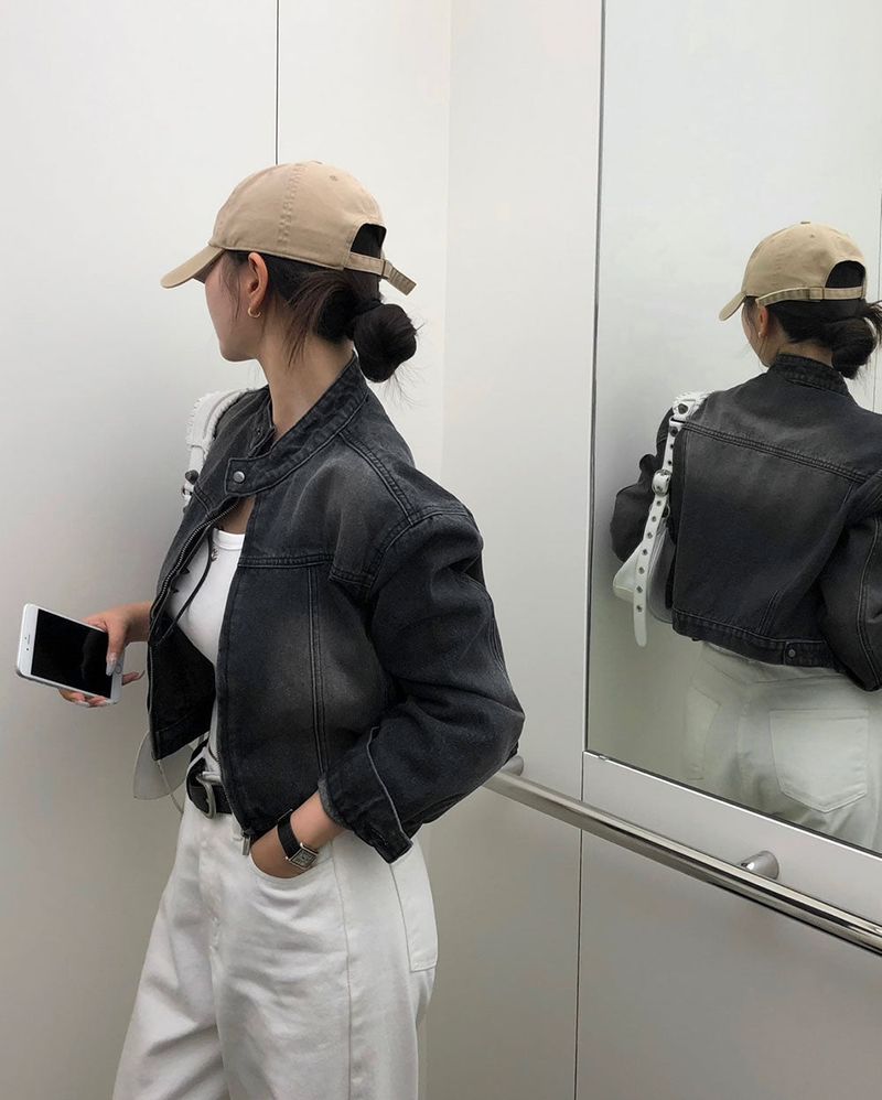 [BELLIDE MADE] BAND COLOR DENIM JACKET