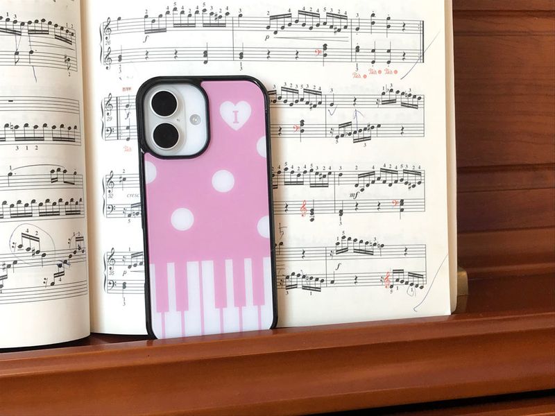 piano melody case - pink