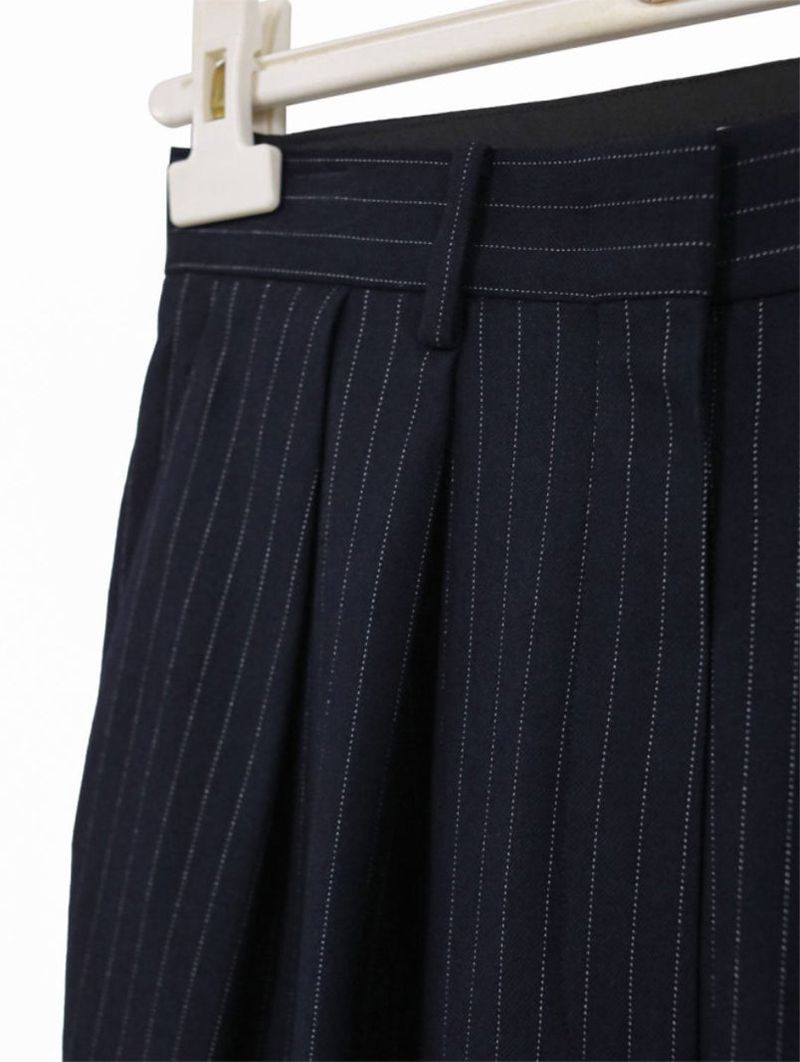 PAPERMOON PIN STRIPE PLEATE TROUSER