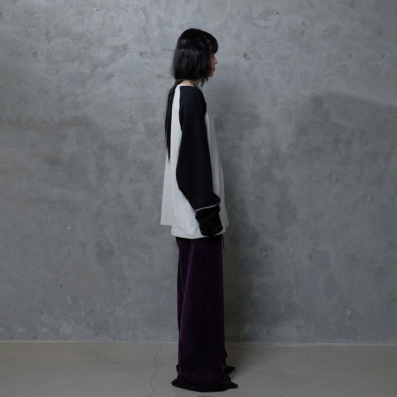 ZIP TEETH PANTS: PURPLE