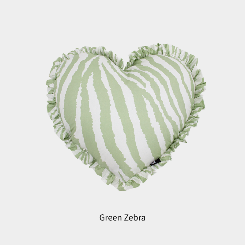 Heart Frill Cotton Cushions