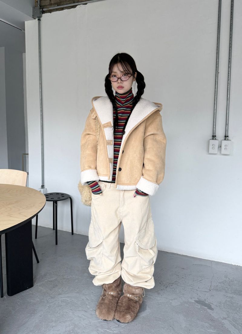 hood reversible mustang jacket