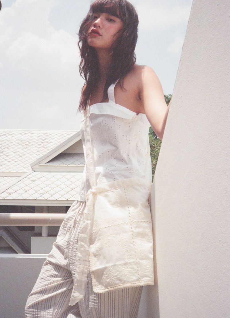 Lace Organza Bag - Natural