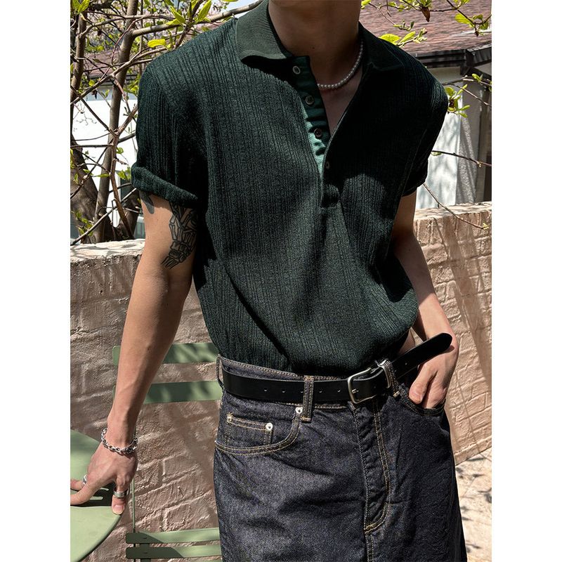 [S/S] Texture half kara knit(3color)