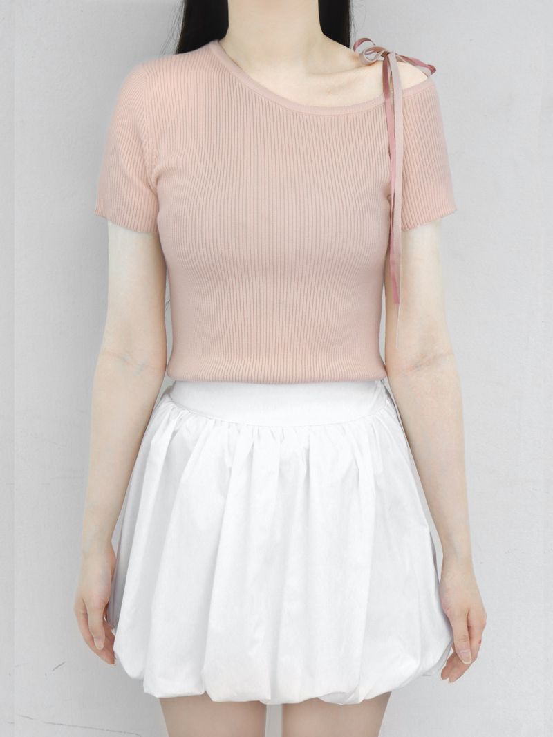 BALLET ONE SHOULDER HALF KNIT (3 COLORS)