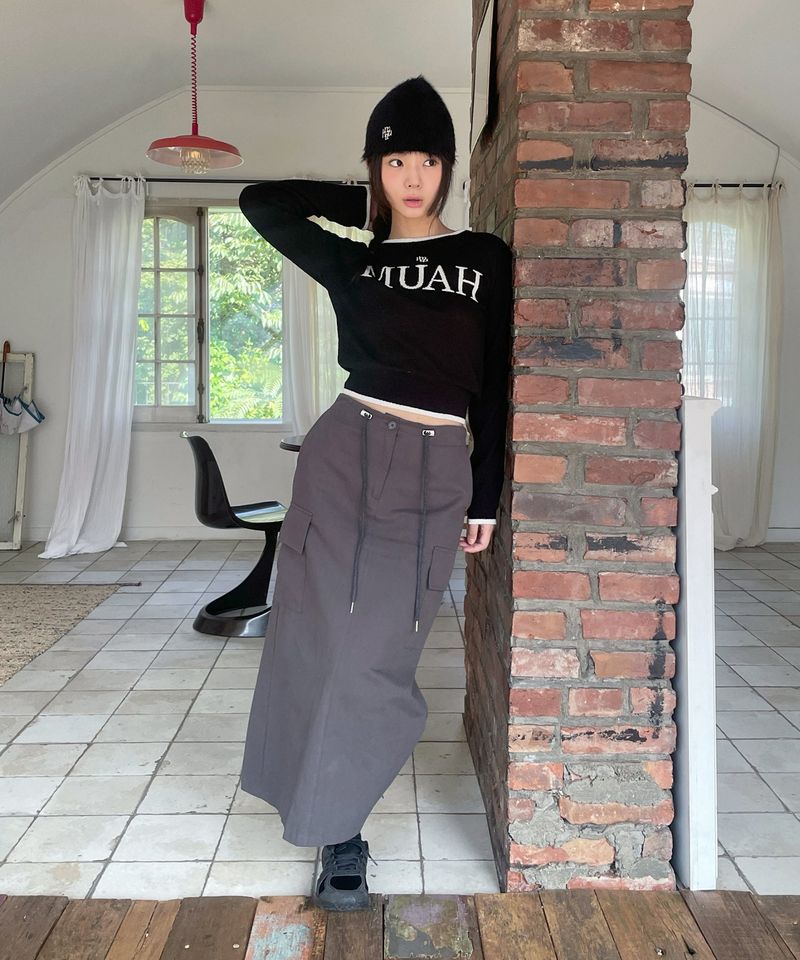 LOGO BOUCLE ROUND KNIT