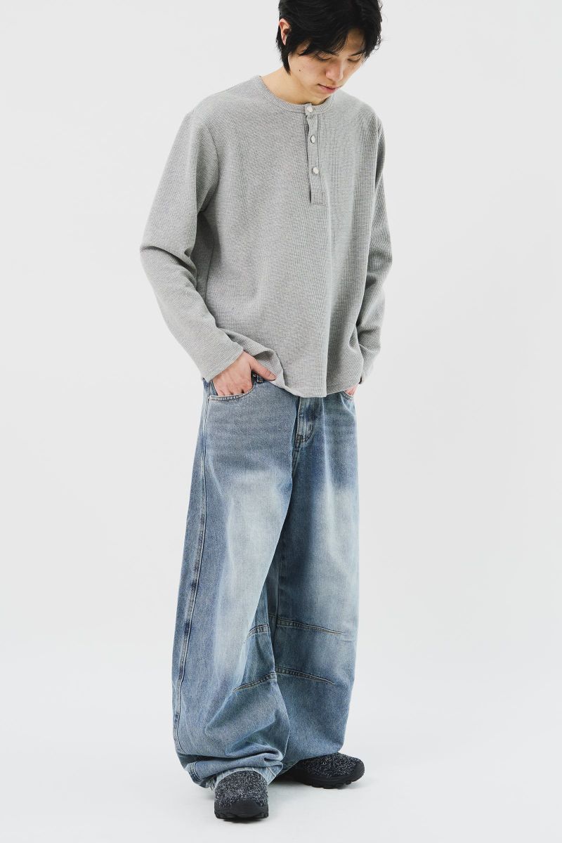 Pis Henley Neck Top (3color)