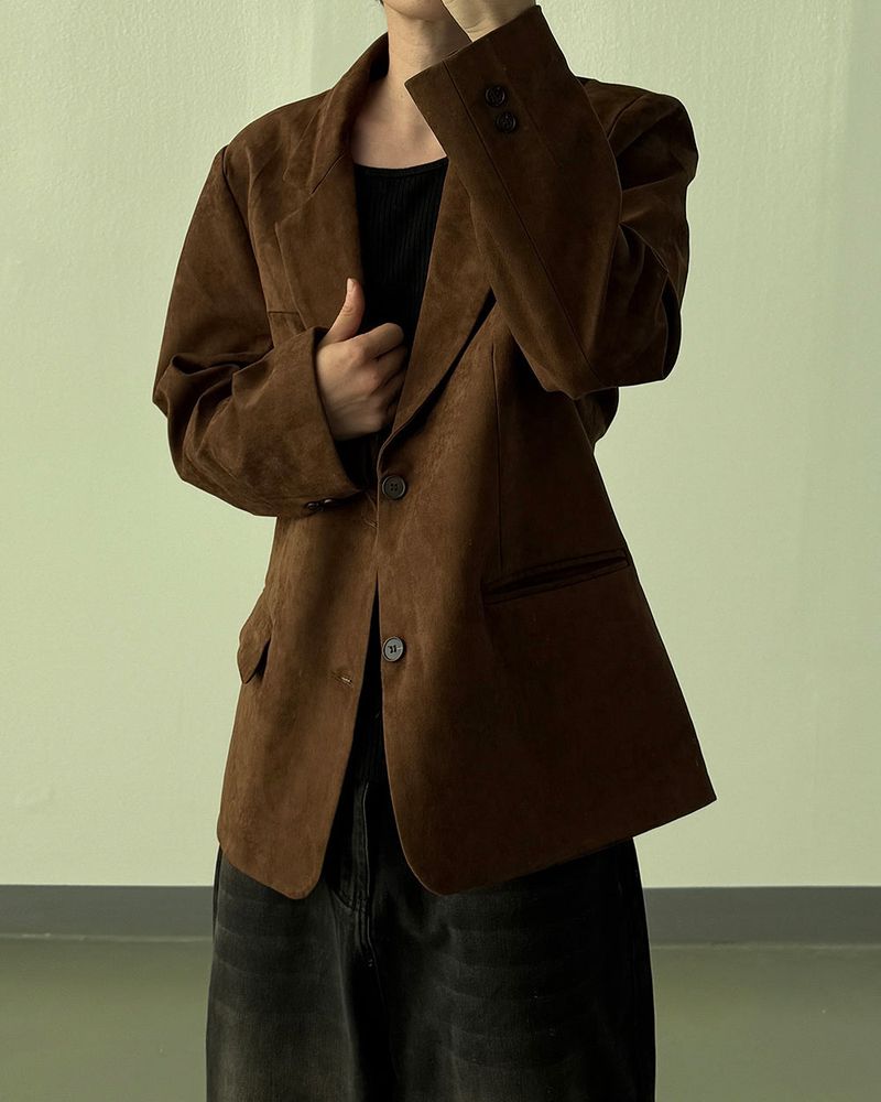 Liss Suede Blazer Jacket