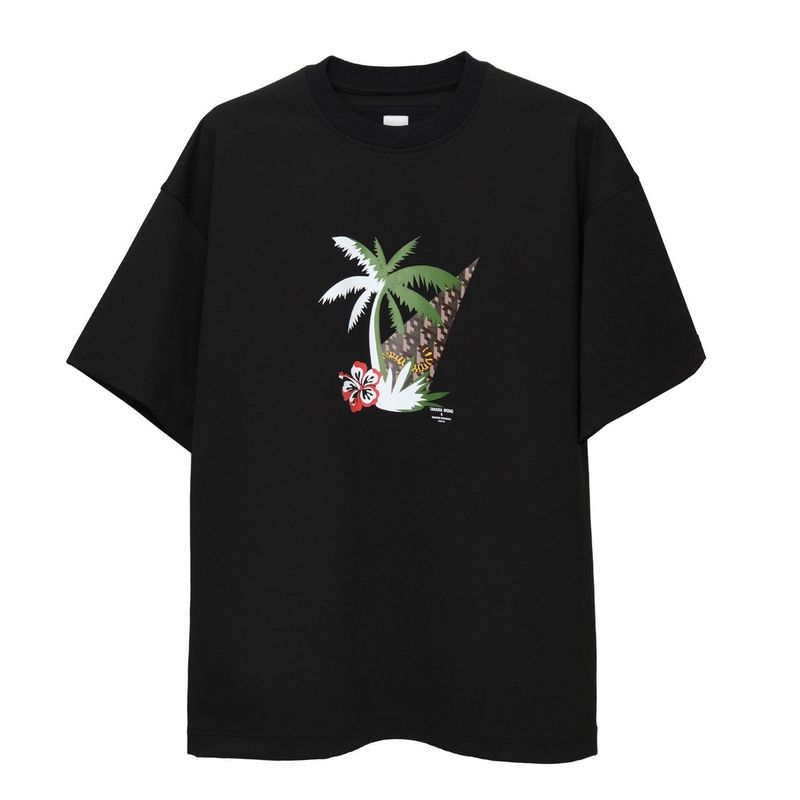 TAKARA WONG（タカラウォン）の「BLACK COCONUT TREE TSHIRT（Tops）」