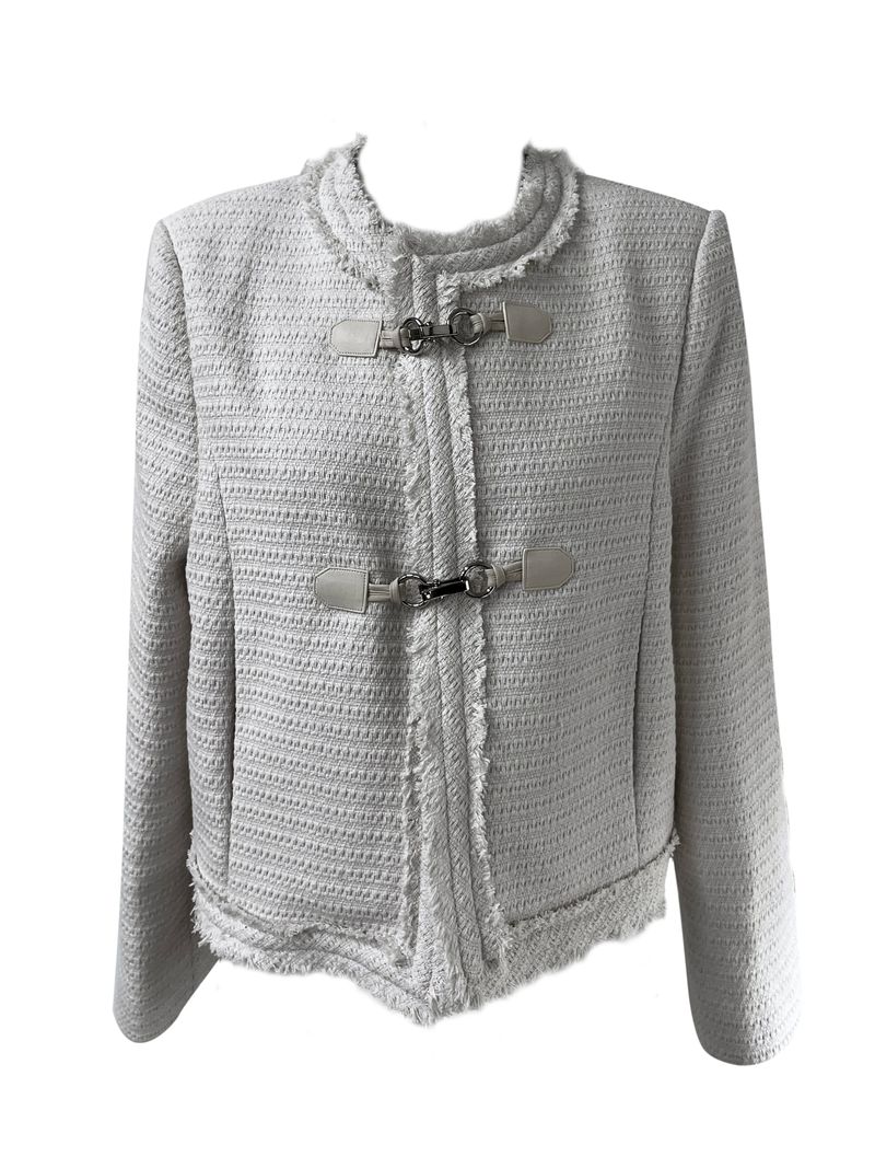 buckle tweed jacket (2color)