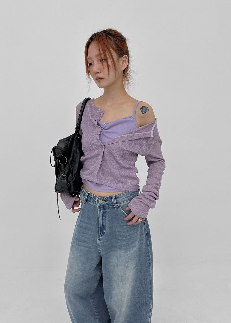 BLACKUP（ブラックアップ）の「[MADE] Kiplen SET - Sleeveless Cardigan（Setup）」
