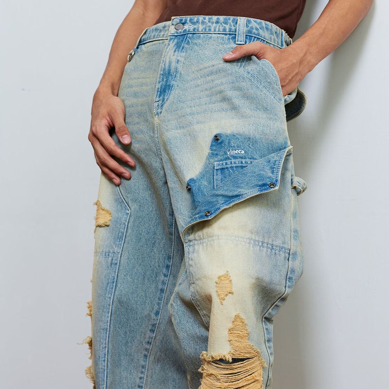 Vineca (Destroyed) Double Knee Jeans