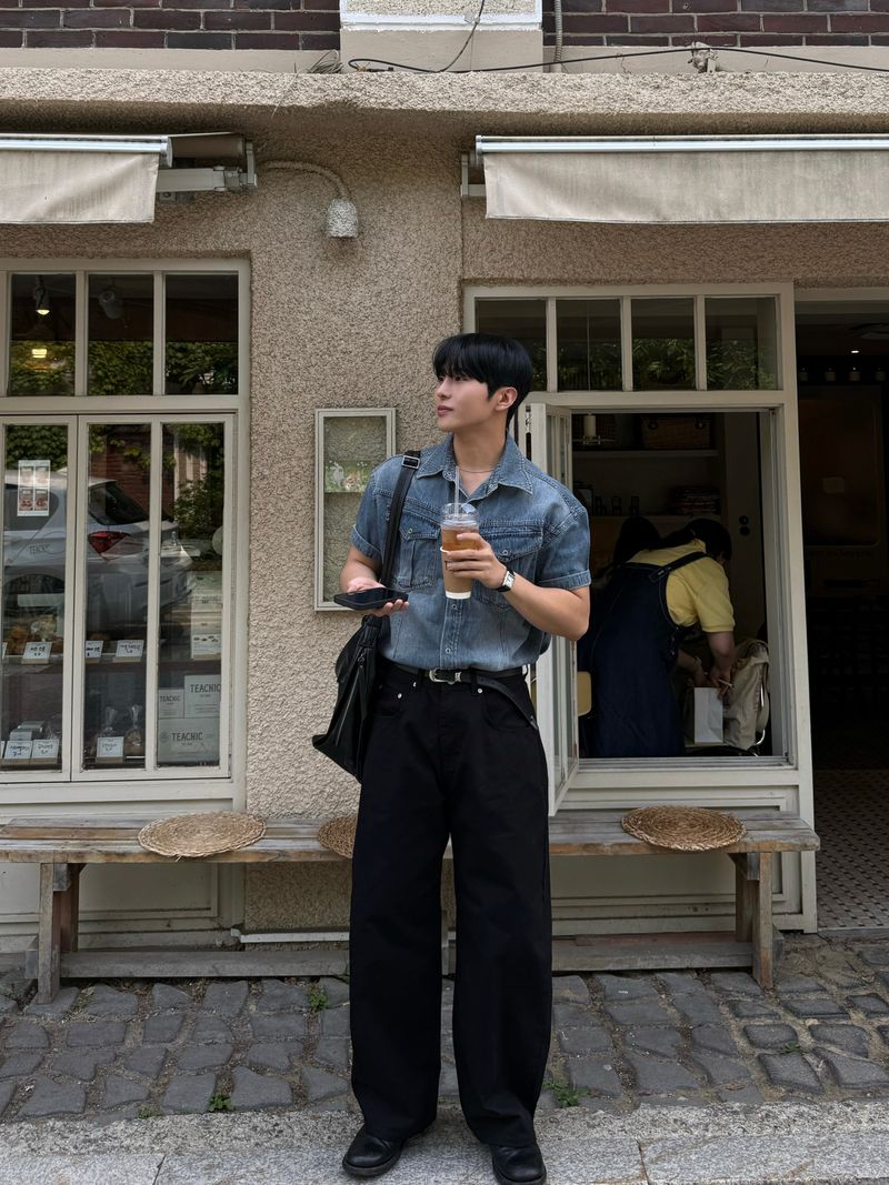 Cotton wide soft balloon pants
