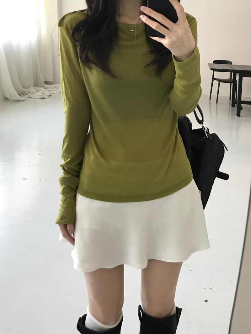 satin flare mini skirt (3 colors)