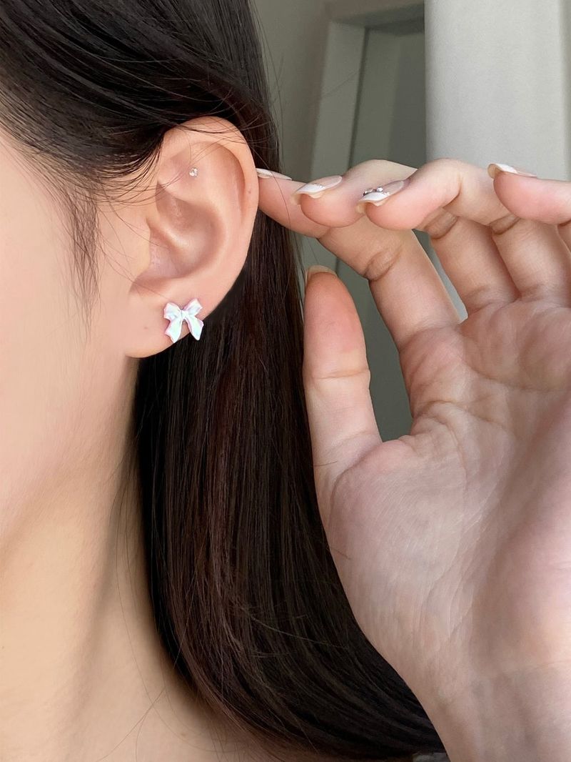 Frill ribbon Aurora piercing / 3 colors