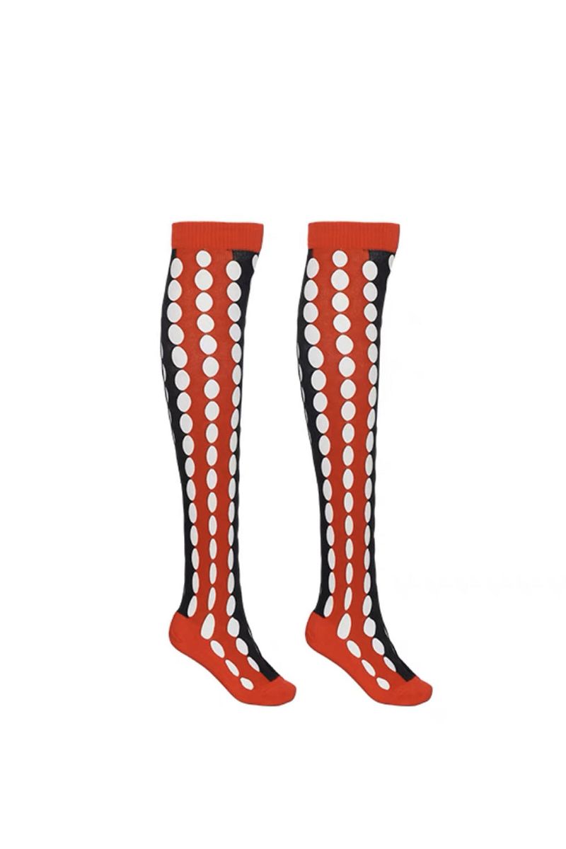coloring hole knee socks (4 color)