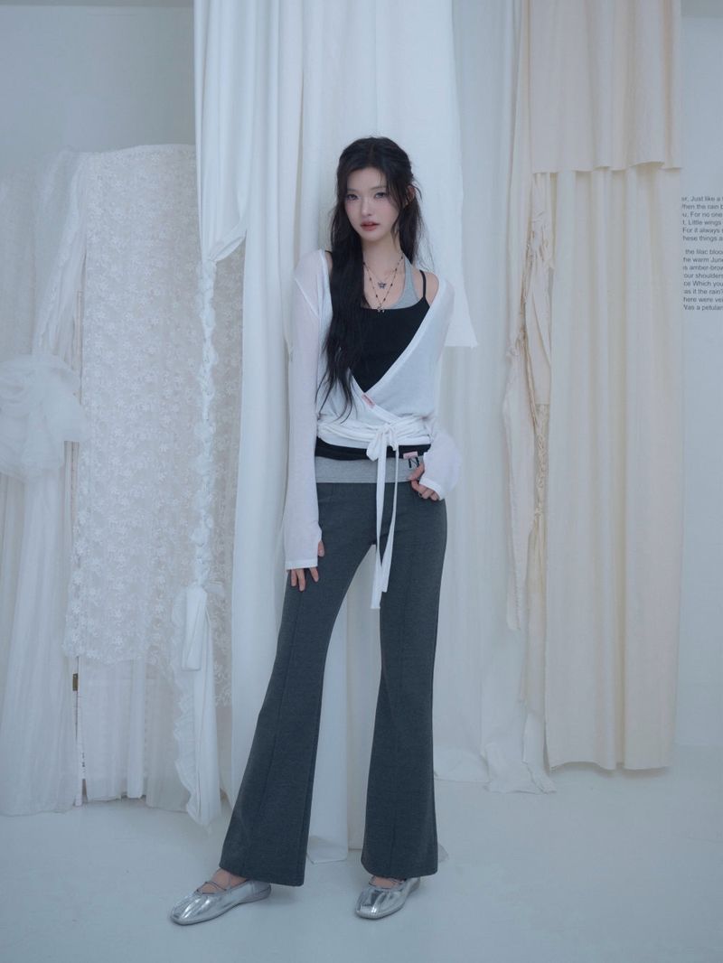 Swan Sheer Wrap Cardigan