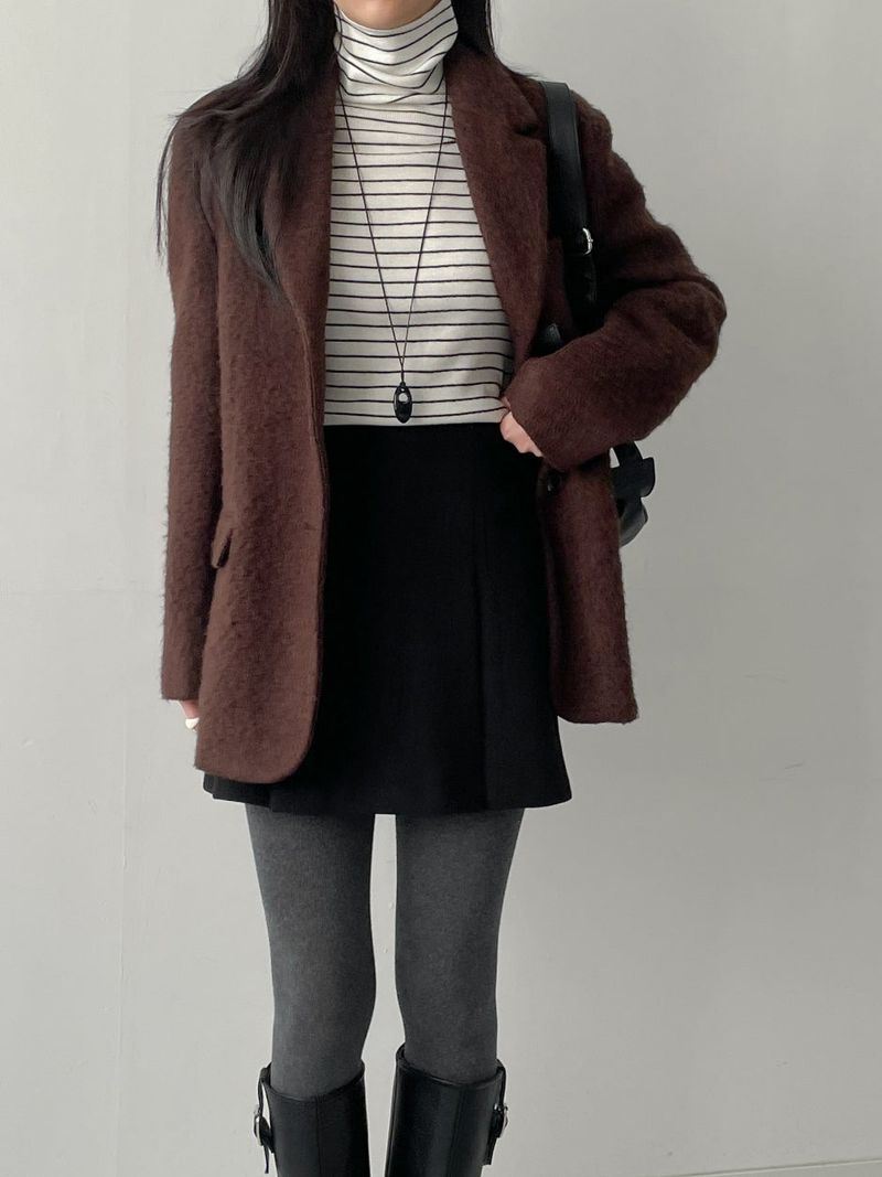 INCHANT ME（インチャントミー）の「[wool 50%] Photo Hairy Single Loose Fit Jacket（Jackets/Outerwear）」