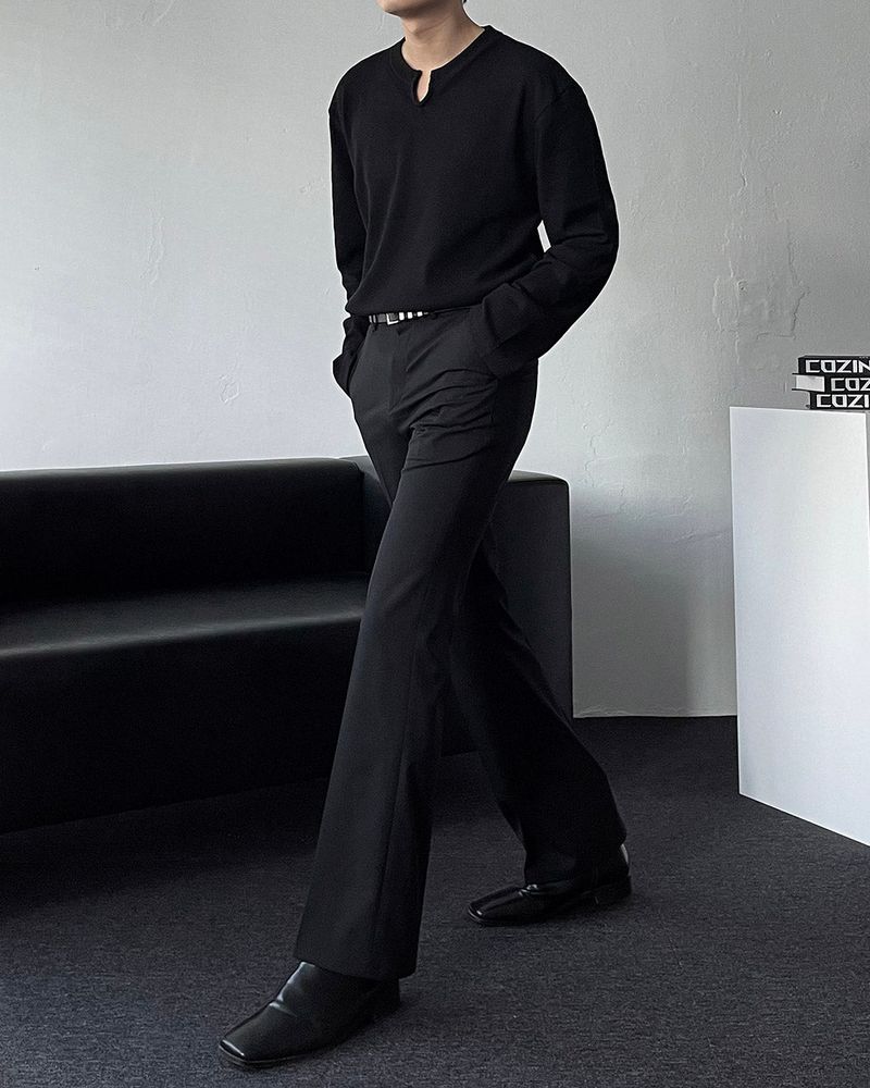 MG Semi Wide Bootcut Slacks (2 colors)