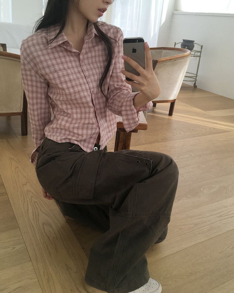 Tev Slim Fit Checkered Shirt
