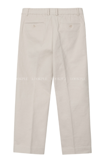 Logane Brushed Slim 9 Part Back Banding Cotton Pants