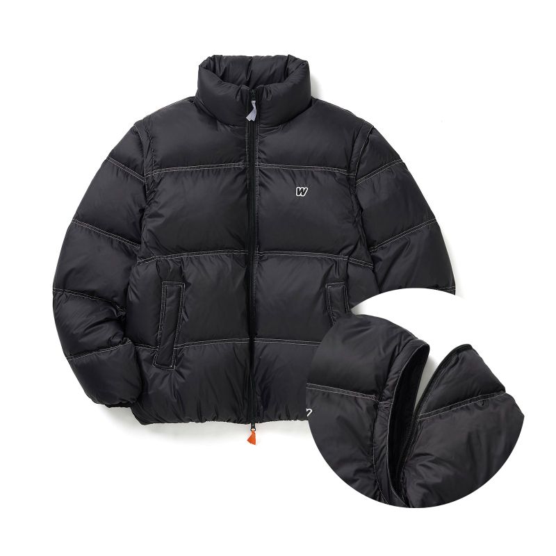 WKNDRS（ウィークエンダーズ）の「TWO-WAY DOWN JK (BLACK)（Jackets/Outerwear）」