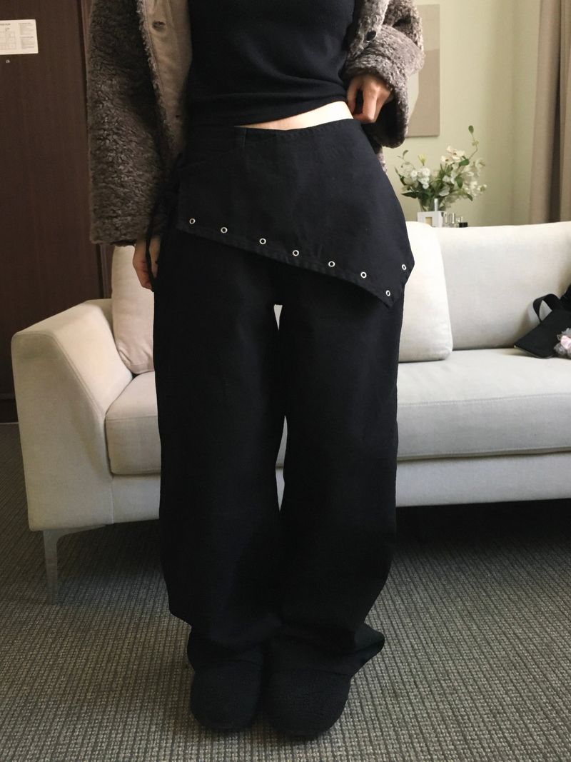 Eyelet Steel Lap Scarf Pants (3c)