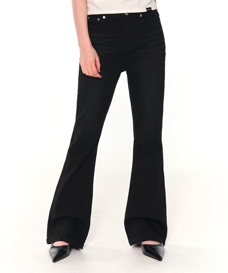 ZIZEMUSEUM（ジゼミュージアム）の「BOOTS CUT DENIM PANTS (BLACK)（Pants）」