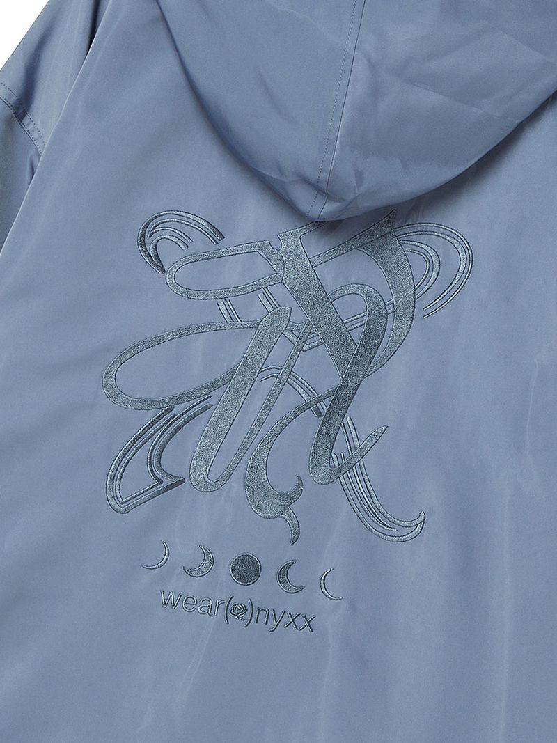 P.O.M EMBLEM HOOD JACKET (LIGHT BLUE)