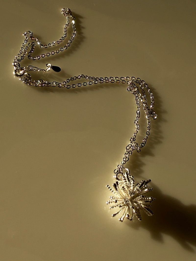 [925silver] Fringe pendent necklace