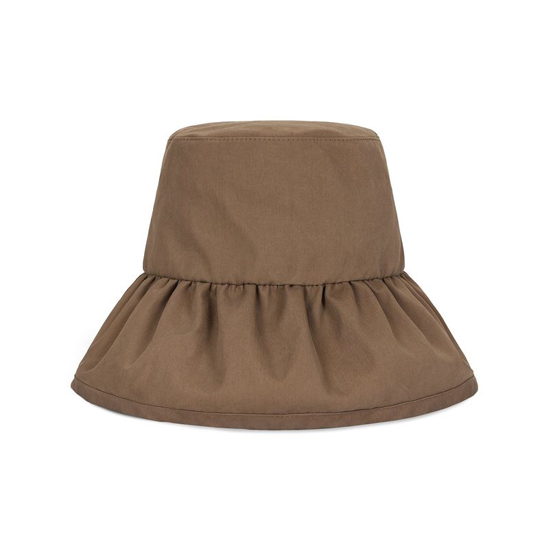 Metal Tip Shirring Bucket Hat / Brick