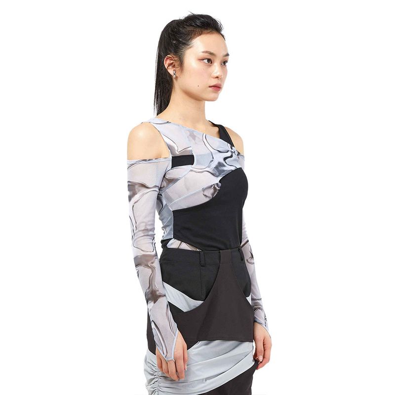 In&Out 3D Printed Top _ Black