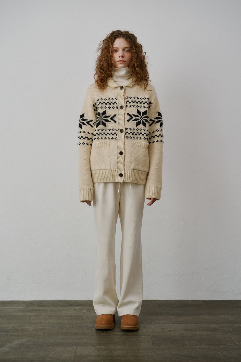 Snow cowichan cardigan (Ivory)