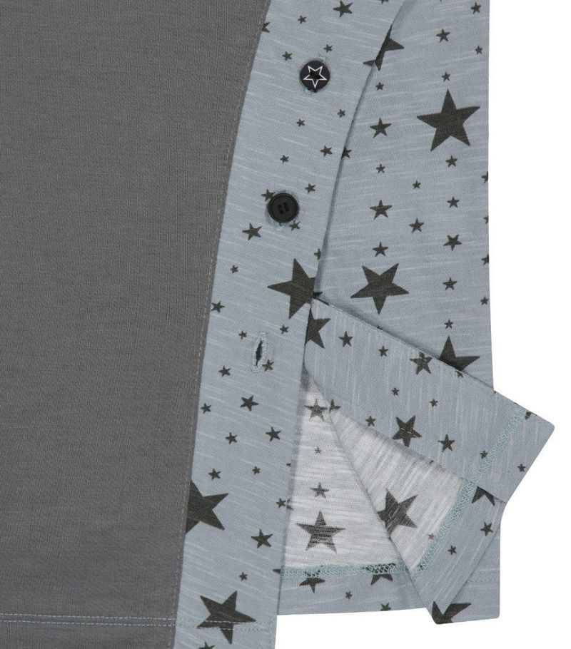 Starcut Jersey Collar Tee / Mint Grey