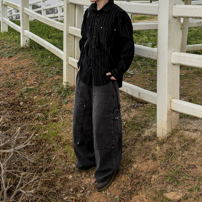 Berl heavy corduroy rivet shirt